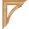 Ekena Millwork Thorton Traditional Rough Sawn Bracket w/ Offset Brace, Western Red Cedar, 8"W x 30"D x 36"H BKT0806X30X36THR01RWR - alternate 4